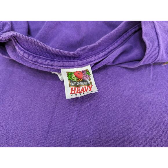 Vtg 2000 Mardis Gras Graphic T Shirt Size XL Purple Heineken Amstel Light - Picture 9 of 14